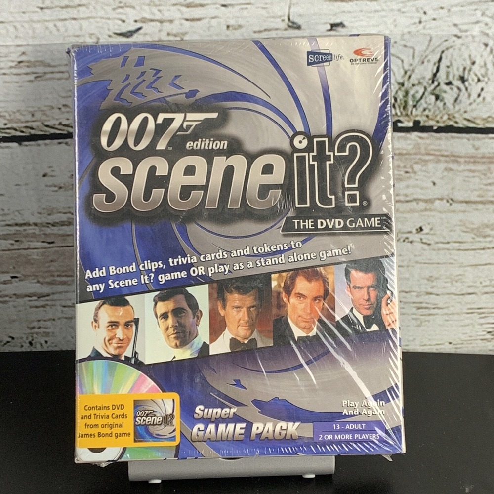 007 Edition Scene It? Super Game Pack‎ 🆕 [DVD] Trivia Cards Tokens